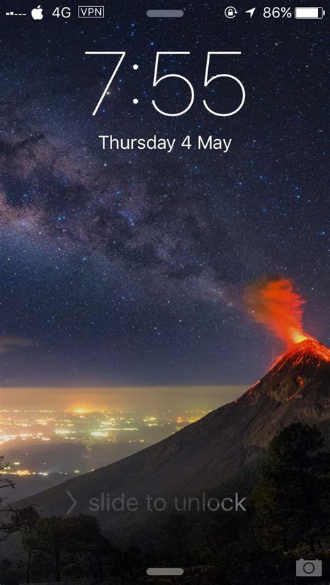 Erupting Volcano In Front Of The Milky Way Antigua Guatemala