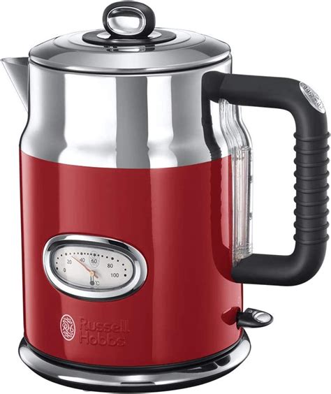 Russell Hobbs Electric Kettle Retro Ribbon Red