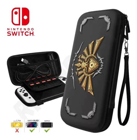 Case Capa Bag Estojo Nintendo Switch Oled Zelda Lan Amento Escorrega