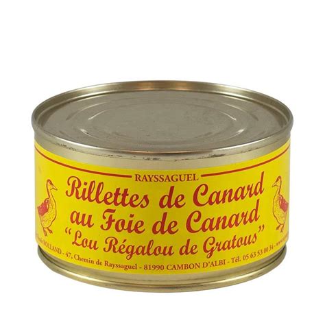 Rillettes Pur Canard Au Foie Gras Regalou Gr Origine Sud Ouest