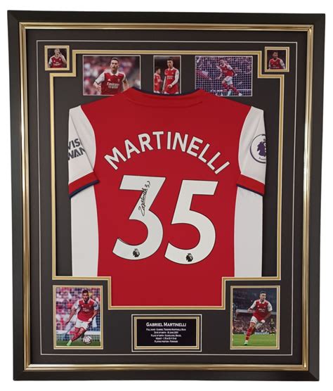 Gabriel Martinelli Signed Shirt (ARSENAL) - Signed Memorabila Shop