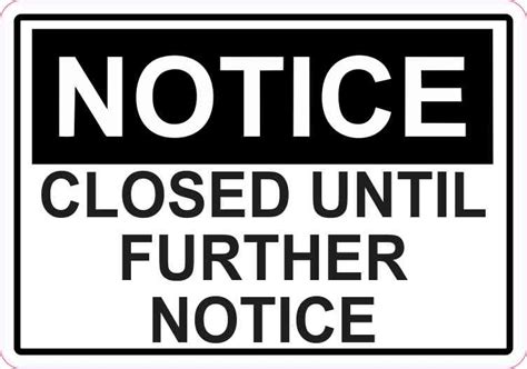 Closed Out Of Business Sign