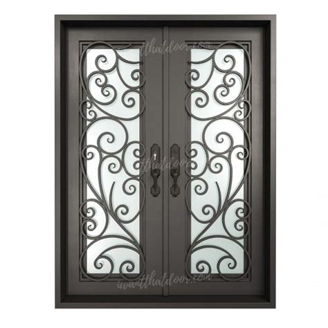 Tuscany Ornate Square Top Double Entry Iron Doors