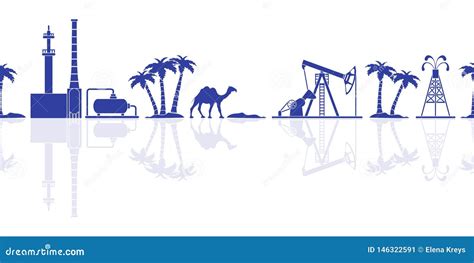 Teste Padr O Sem Emenda Do Vetor Da Ind Stria Petroleira Ilustra O Do