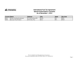 Fillable Online Dol Wa International Fuel Tax Agreement Special