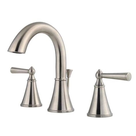 Pfister Lg49 Gl0k Brushed Nickel Saxton 12 Gpm Widespread Bathroom Faucet With Metal Pop Up