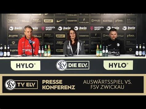 TV Elv Pressekonferenz FSV Zwickau Vs SV Elversberg 18 02 23