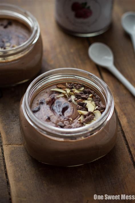 Vegan Chocolate Pudding With Raspberry Swirl Healthy Gluten Free