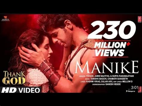 Manike Full Video From The Movie Thank God Charmed By Nora Fatehi