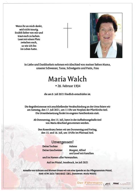 Maria Walch Der Fährmann Bestattung und Trauerrituale