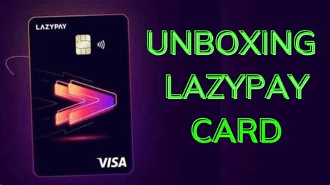 Lazypay Card Unboxing Free Credit Card Buy Now Pay Later Youtube