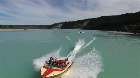 Jet Boating Hamilton 141a Rakaia Gorge New Zealand Drone Photage