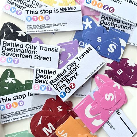 Rattled City Transit Sticker Pack Part 1 Seventeen Peanutopia