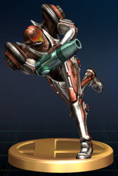 File Samus Dark Suit Brawl Trophy Png SmashWiki The Super Smash