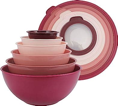 Amazon Cook With Color Mixing Bowls With Tpr Lids Piece