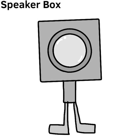 Bfdi Announcer The Speaker Box Humanized by LuckyKingg on DeviantArt