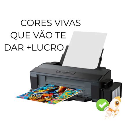 Impressora Epson L1300 Ecotank A3 SEMI NOVA SUBLIMÁTICA Rei Da