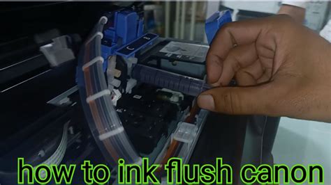 How To Ink Flush Canon Canon Ink Flush Technicalkishan3310 Youtube