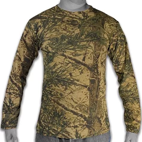 Playera Camuflajeada Manga Larga Tiro Outdoor Cacería Caza Cuotas sin