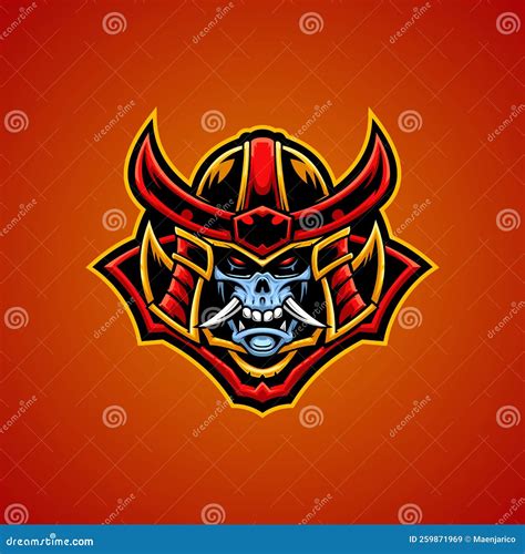 Japanese Ancient Samurai Gaming Esport Mascot Emblem Logo Samurai