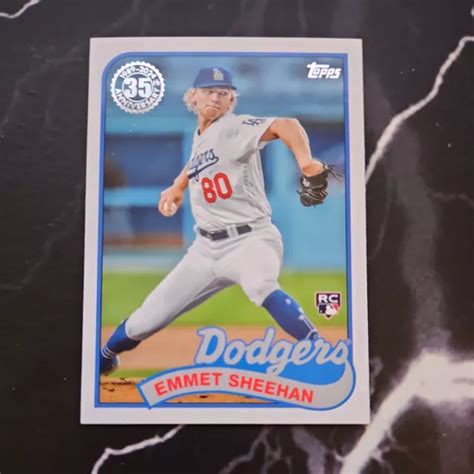 2024 TOPPS SERIES 1 1989 35th Anniversary Emmet Sheehan RC L A Dodgers