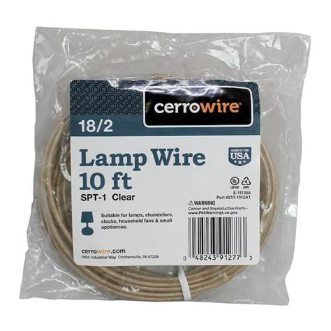 Cerrowire Ft Clear Stranded Copper Lamp Wire A The