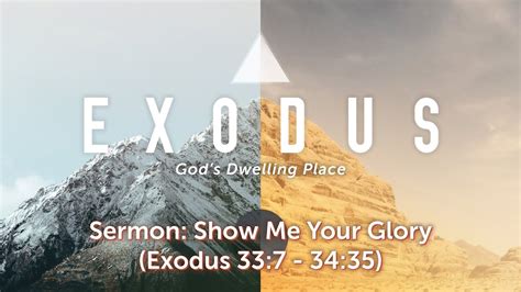 Show Me Your Glory Exodus Jun Youtube