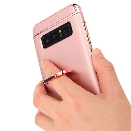 Olixar XRing Samsung Galaxy Note 8 Finger Loop Case Rose Gold