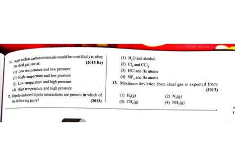 Solution Chemistry Past Year Pyqs Class Th Studypool