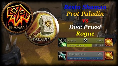 Resto Sham Prot Pally Vs Disc Priest Rogue YouTube