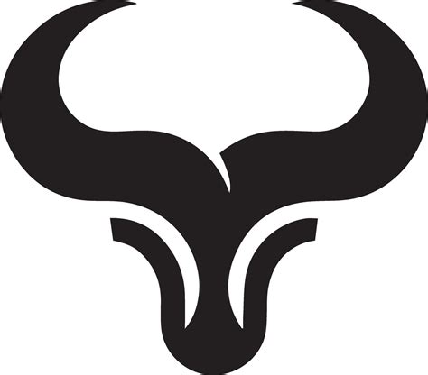 Bull Horn Vector silhouette black color, A Bull Horn Icon vector 36285872 Vector Art at Vecteezy