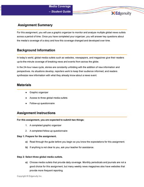 Project Media Coverage Joselyn Sanchez Assignment Summary For This