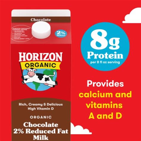 Horizon Organic Milk - 2% Reduced Fat Chocolate Milk, 59 fl oz - Kroger