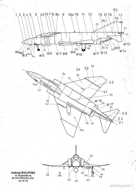 [halinski Mk 1992 10] F 4j Phantom 美国f 4鬼怪战斗机纸模型 纸模网 Powered By Discuz