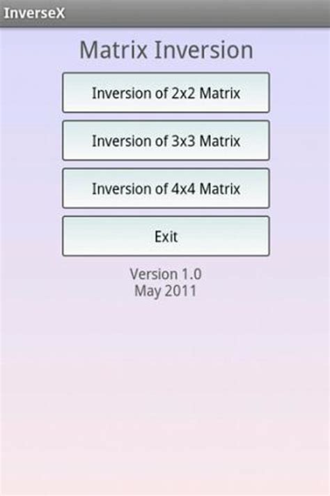 Matrix Inversion APK for Android - Download