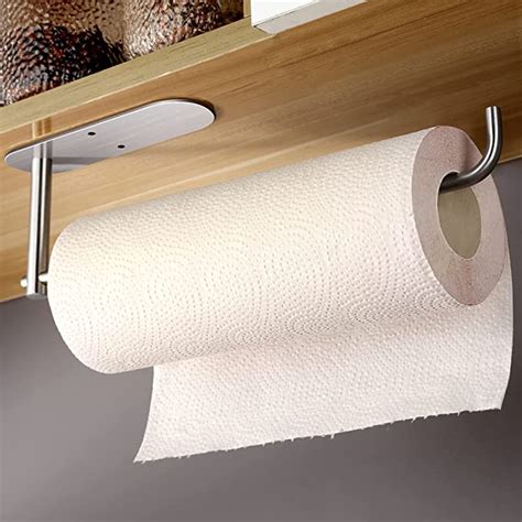 Amazon Yigii Paper Towel Holder Under Cabinet Mount Self