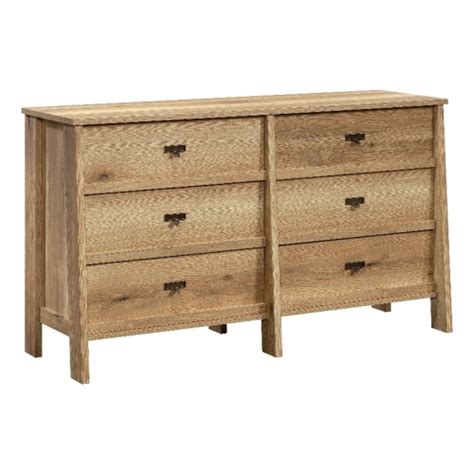 Bowery Hill Modern Engineered Wood Drawer Dresser In Timber Oak