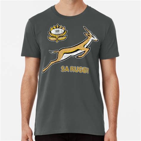 SA Rugby Vintage Springbok Logo T Shirt By ZA Ffer Redbubble