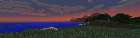 Panoramic Minecraft Sunset By Game Beatx14 On Deviantart