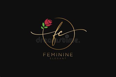 Logotipo Femenino Inicial Estética Monograma Y Diseño Elegante Logo De