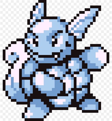 Pokémon Crystal Wartortle Pixel Art Pokémon Red And Blue PNG