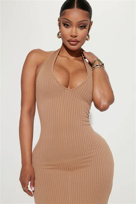 Hallie Maxi Dress Camel Fashion Nova Dresses Fashion Nova