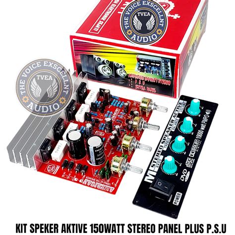 Jual Kit Power Speaker Aktif Stereo Watt Tone Control Panel