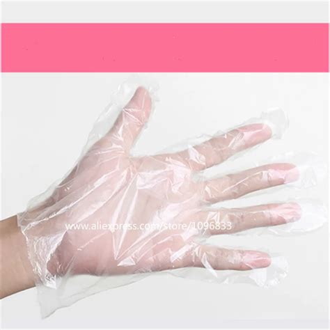 Pcs Pack Pe Disposable Gloves Plastic Pe Film Transparent Glove Food