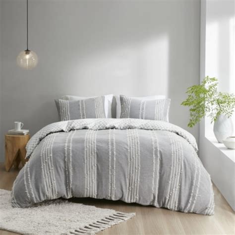 Ink Ivy Ink Ivy Kara Cotton Comforter Set Gray Full Queen 1 Unit