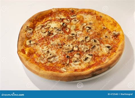 Pizza De Champignon De Couche Pizza De Champignon De Paris Photo