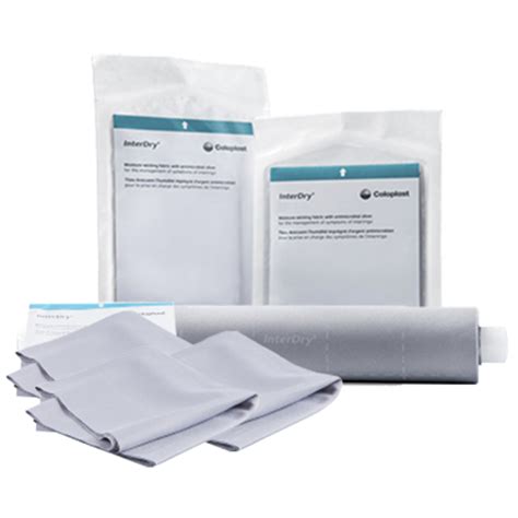 Coloplast Interdry Moisture Wicking Fabric with Antimicrobial Silver ...