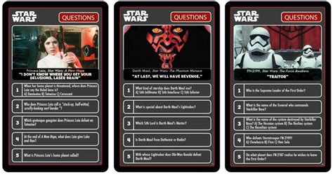 Star Wars Top Trumps Quiz Wholesale