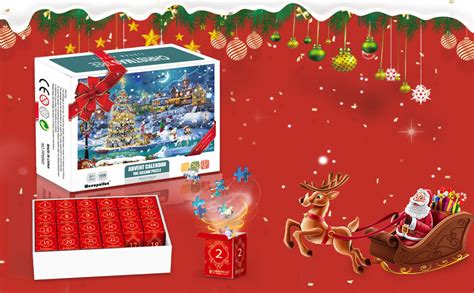 Weeupolfun Adventskalender Jigsaw Puzzle Teile Weihnachten