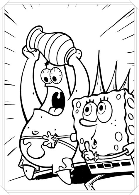 Salvavidas Bob Esponja Para Colorear Imprimir E Dibujar Coloringonlycom Hot Sex Picture